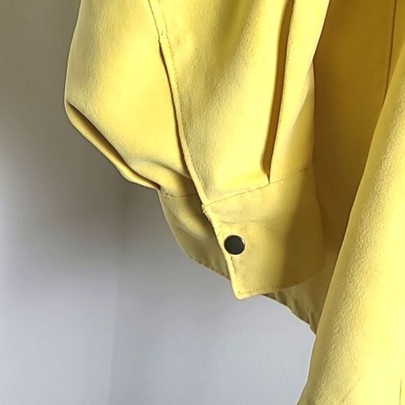 Carolina Colours Yellow Faux Suede Buttondown Jacket/Shirt, Size 18/20W - Picture 4 of 7
